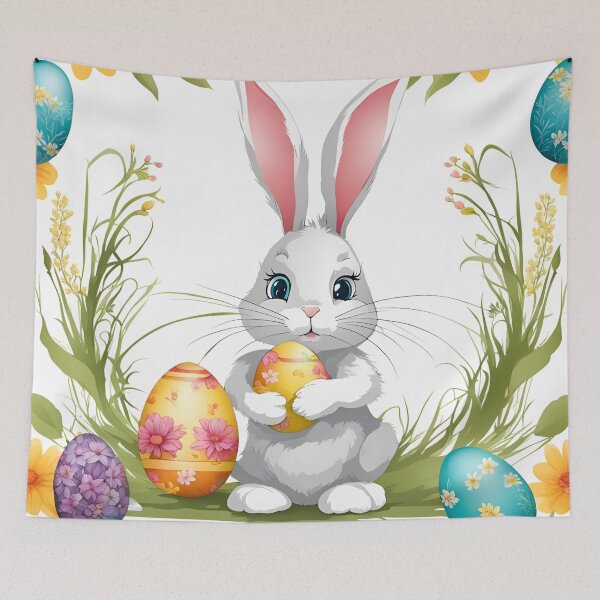 Item preview, Colorful eggs, bunnies, and springtime joy designed and sold by Marcu Ioachim.