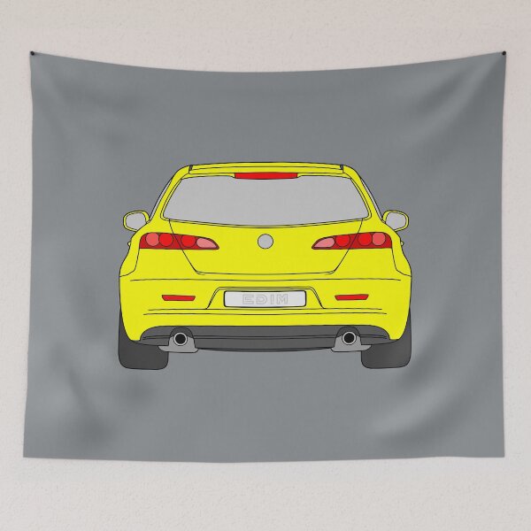 Item preview, Alfa Romeo 159 SW rear view yellow designed and sold by EdimDesign.