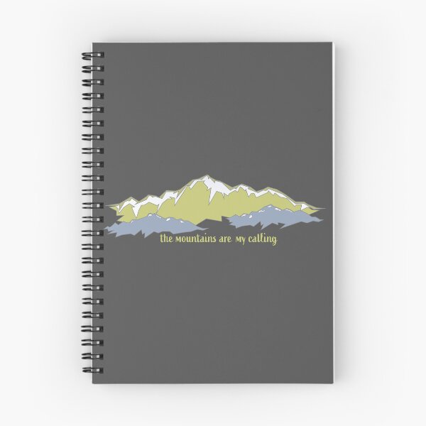 Item preview, The Mountains Are My Calling - Yellow and Blue designed and sold by BluebirdPorch.