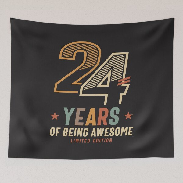 Item preview, 24 Years Of Being Awesome 2000 24th Birthday designed and sold by cidolopez.