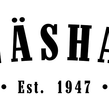 Artwork thumbnail, Nynäshamn Stockholm Sweden Est. 1947 Black Letter Sverige by establishedwear