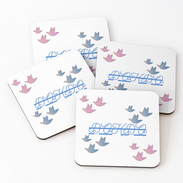 Item preview, Blue and pink birds of dokdo designed and sold by sheelashop.