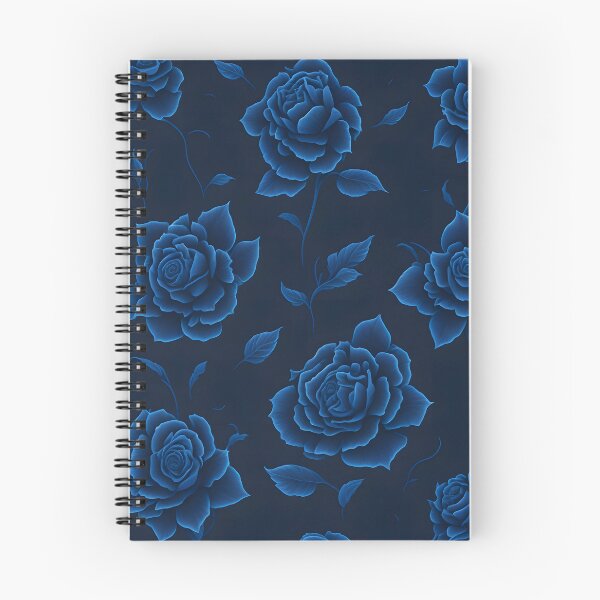 Item preview, Roses - pattern blue on blue designed and sold by Klickkunstwerke.