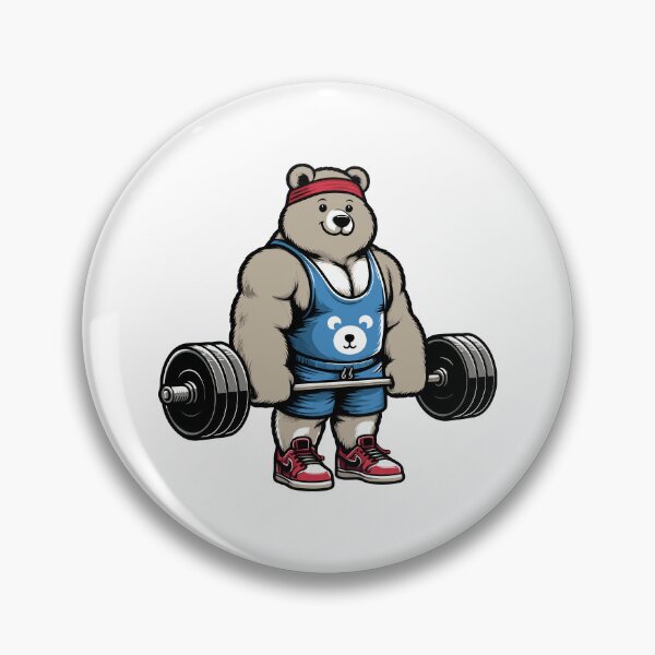 Item preview, bear exercising designed and sold by brexastore.