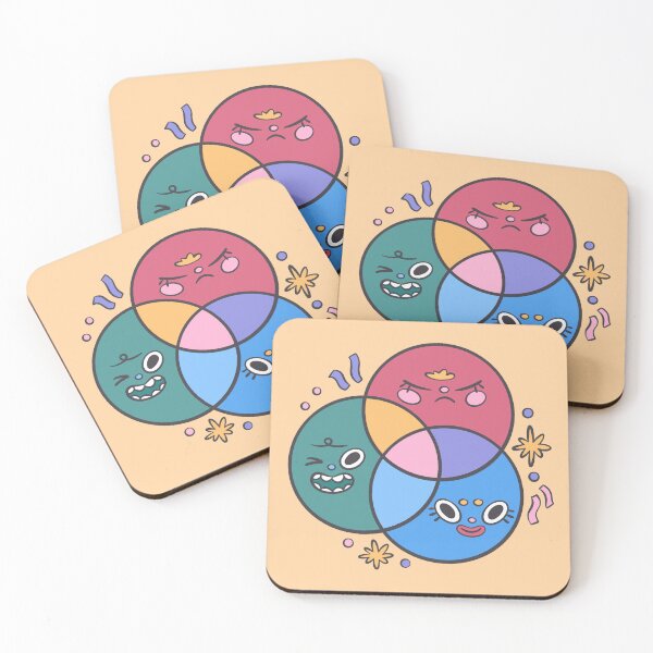 Item preview, Cute RGB color circles of smiley faces designed and sold by lizdejupiter.
