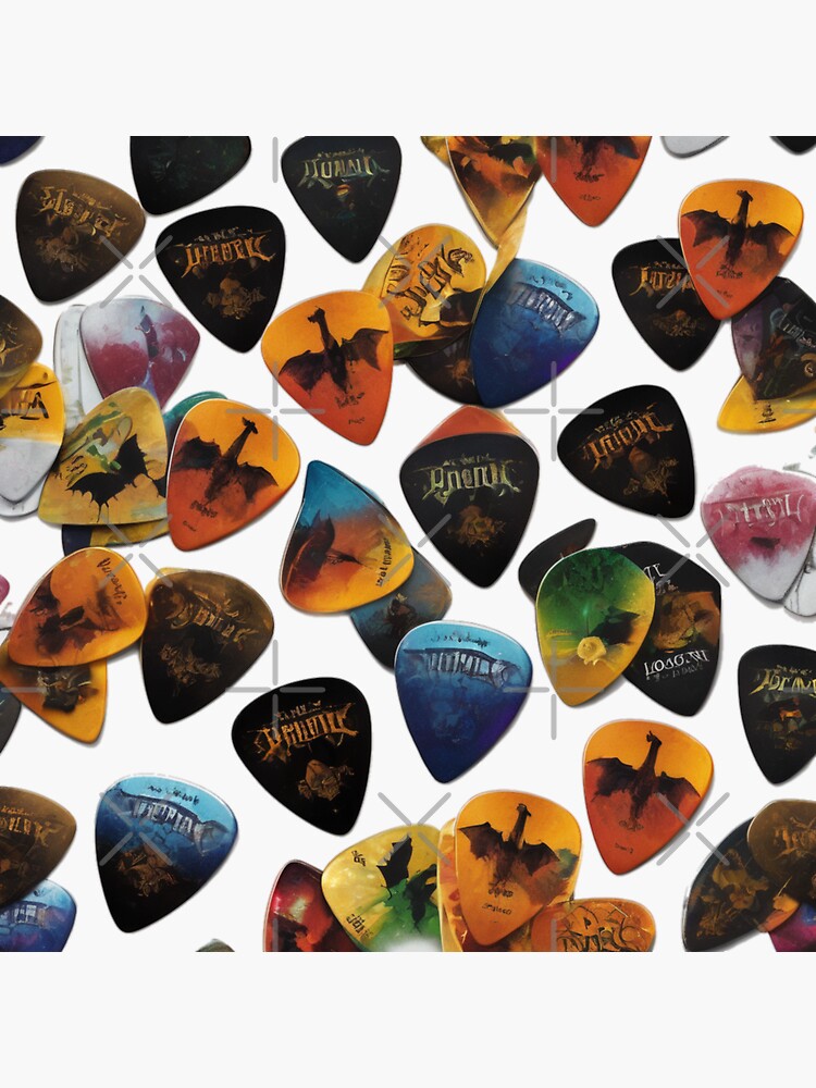 Thumbnail 3 of 3, Sticker, Picks for guitar player designed and sold by Coollzone.