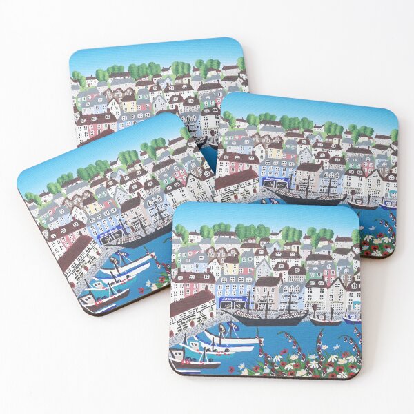 Item preview, Blue Skies in Brixham  designed and sold by ElisaTruemanArt.