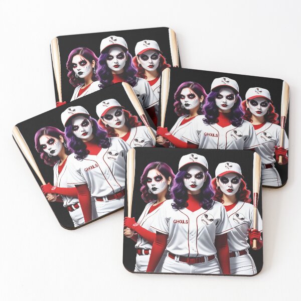 Artikelvorschau, Ghouls – Weibliches Baseballteam entworfen und verkauft von FatCatStudios.