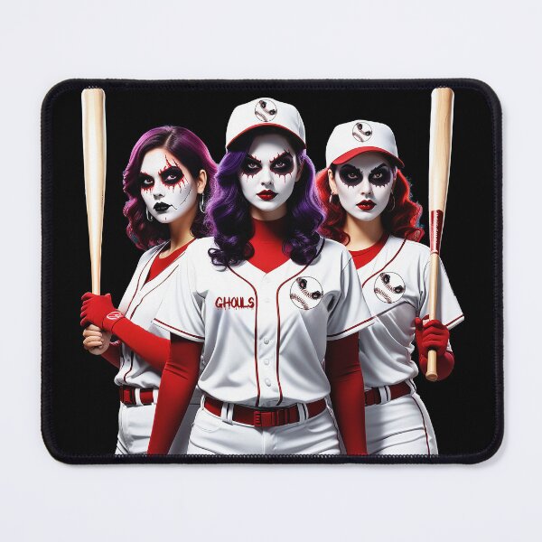 Artikelvorschau, Ghouls – Weibliches Baseballteam entworfen und verkauft von FatCatStudios.