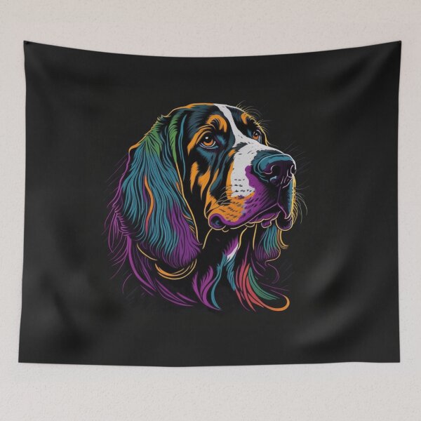 Item preview, Colorful Abstract Art Dog designed and sold by FTS-Studio.