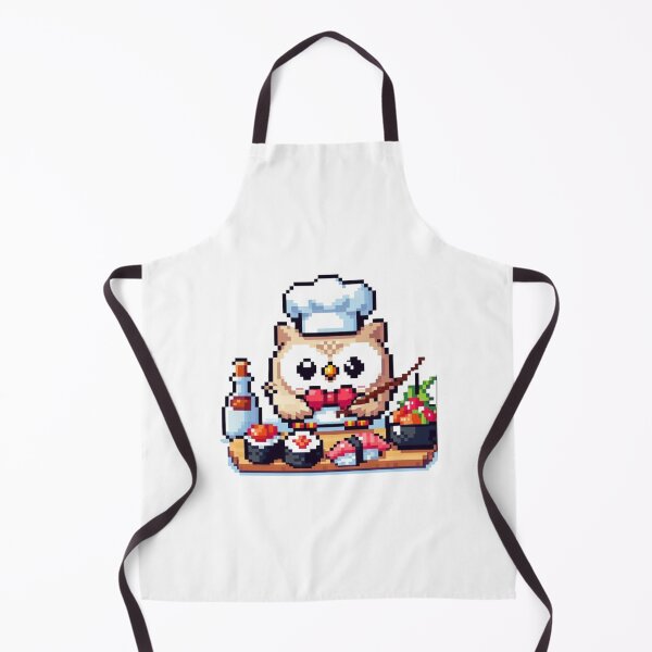 Item preview, Cute owl making sushi designed and sold by Koobiocc.