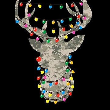 Vorschaubild zum Design Digital Camo Christmas Deer With Christmas Lights Gear von DynamicDesign