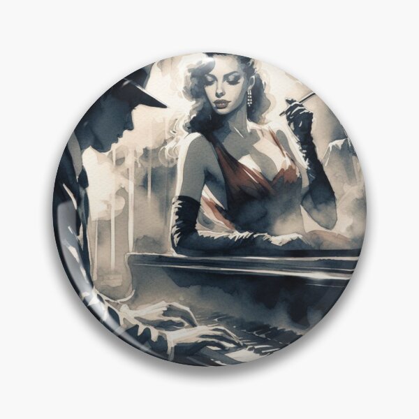 Item preview, 50s Noir poster Jazz Club Femme Fatale [Watercolor] designed and sold by RESToRAPTOR.