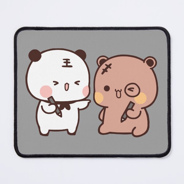 Item preview, DuDu Bear and BuBu Panda playing coloring themselves  designed and sold by Pandety.