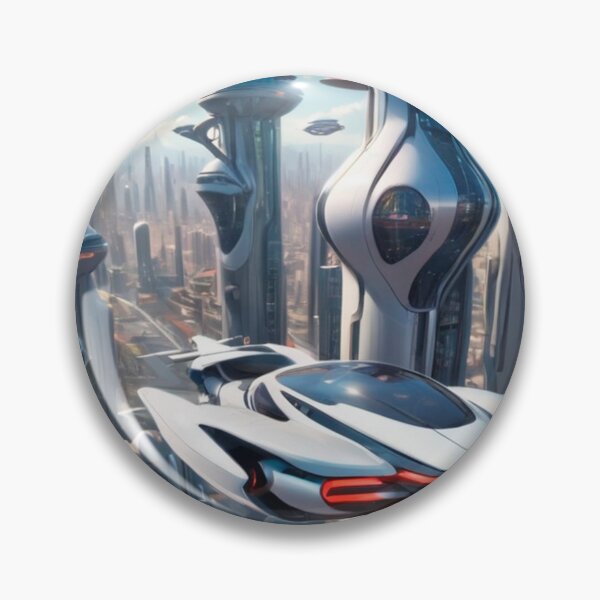 Item preview, Sticker Futurist City 3 designed and sold by wvinic63.