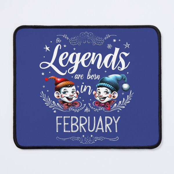 Item preview, Legends are born in February Birthday Gift Idea designed and sold by emaga.