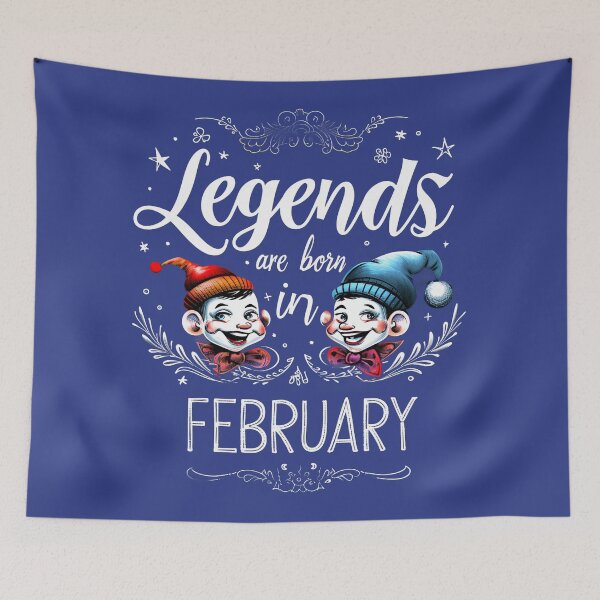 Item preview, Legends are born in February Birthday Gift Idea designed and sold by emaga.