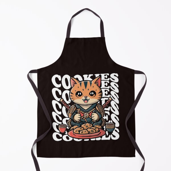 Item preview, Cat Samurai Eiting Cookies - Funny Cat Memes Lover Cute Animals designed and sold by Wenterful.