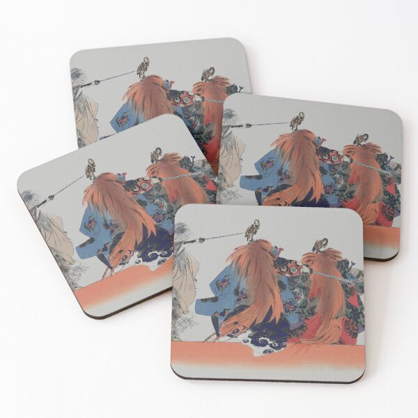 Item preview, Scene from the Noh theater play Ikkaku sennin (1901) by Kogyo Tsukioka designed and sold by My Artprintz.