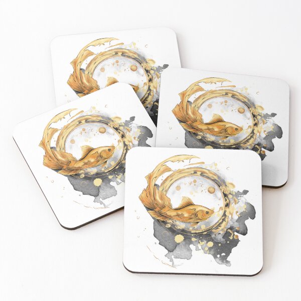 Item preview, Black and white graphics. Goldfish. Painted in ink designed and sold by Ekalininart.