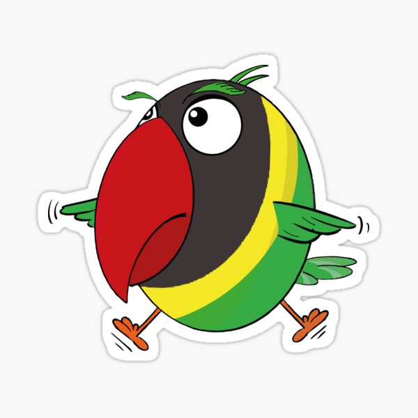 Item preview, Lovebird parrot, flying agapornis designed and sold by YoshiArtDesign.