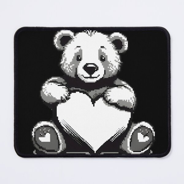 Item preview, Pixelated Love: A Heartwarming Teddy Bear Masterpiece designed and sold by CoolVisionStd.
