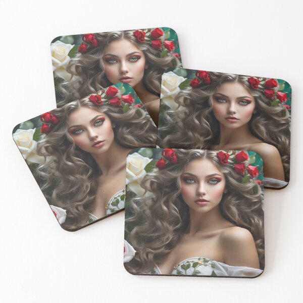Item preview, Fairy Blossom: Captivating Red and White Roses designed and sold by T-shirtMill.