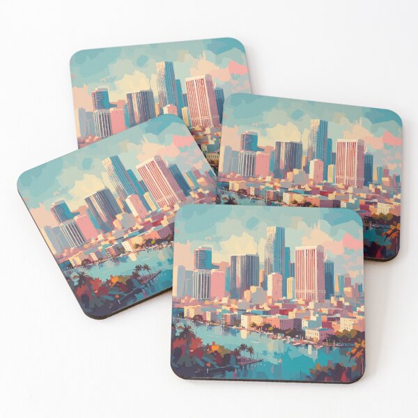 Item preview,  Miami Florida Impressionism Painting designed and sold by TomFrontierArt.