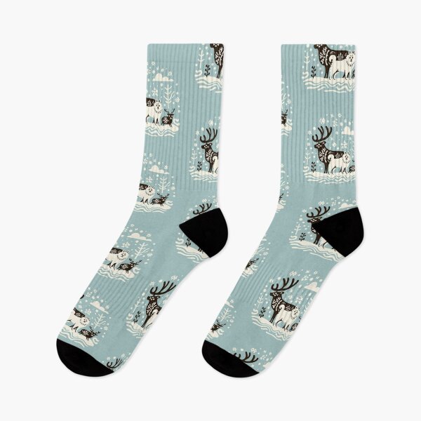 Item preview, Finnish Lapphund Reindeers Herder, Folk Style Illustration designed and sold by printmala.