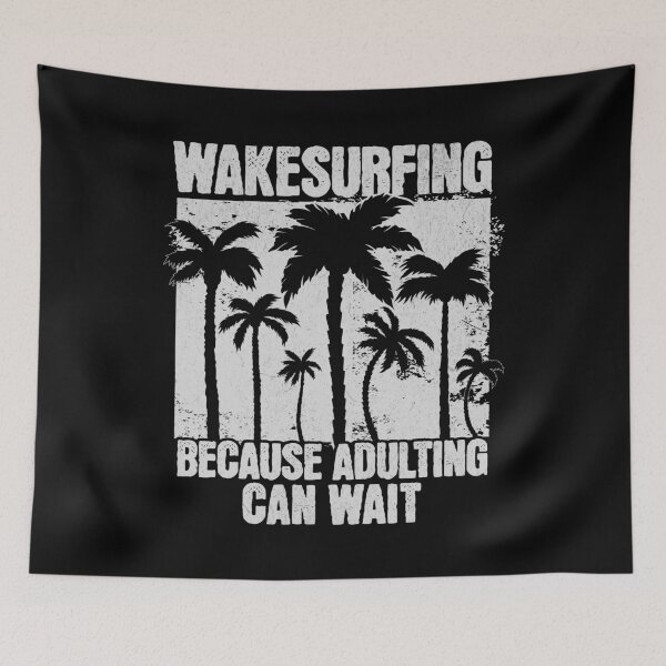 Item preview, Wakesurfing wake surf for pro wakesurfer Funny Wakeboarding gift Vintage designed and sold by HosvPrint .s.