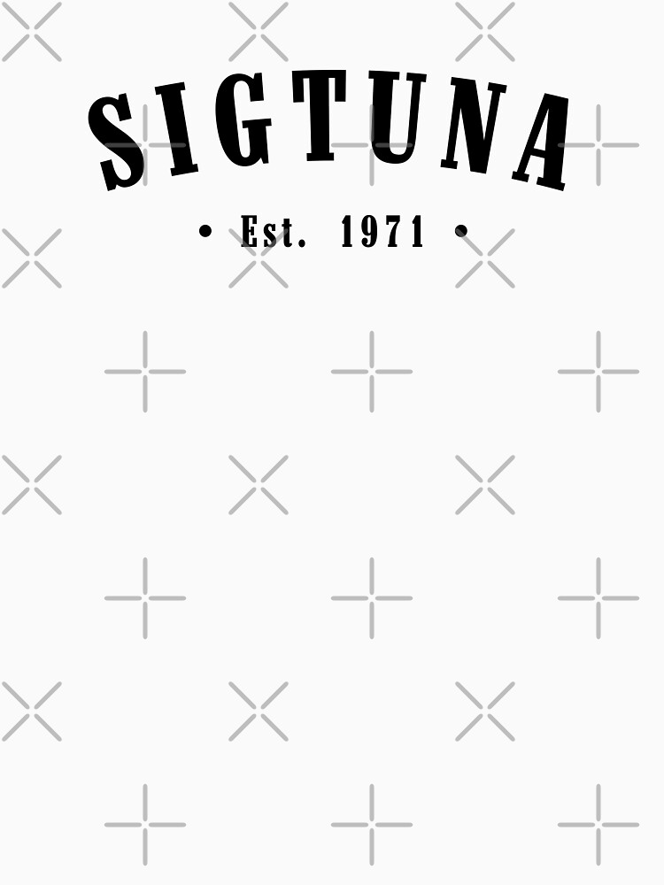 Thumbnail 7 of 7, Classic T-Shirt, Sigtuna Stockholm Est. 1971 Black Letter Sweden designed and sold by establishedwear.
