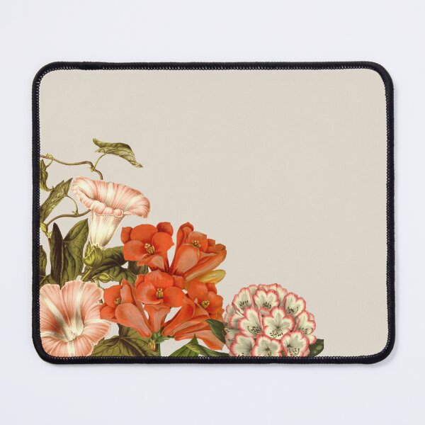 Item preview, Neutral Flowers Pink beige orange green designed and sold by DesignJiggy.