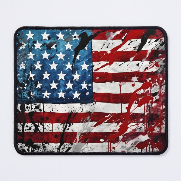 Item preview, Pop Art Patriotic American flag digital print designed and sold by dcrc.