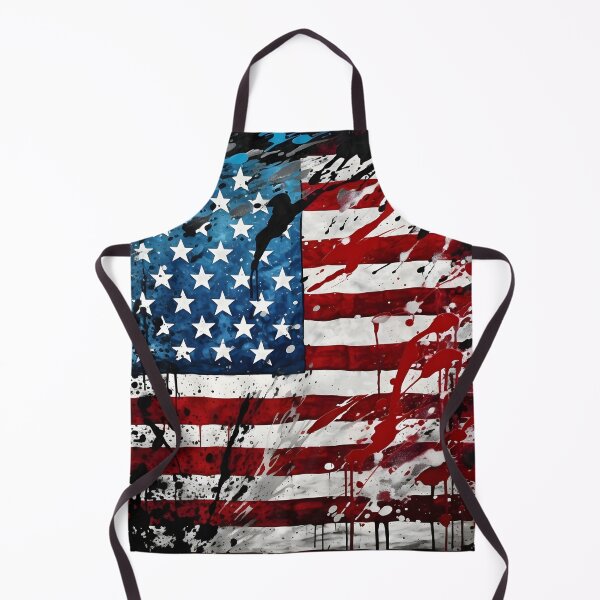 Item preview, Pop Art Patriotic American flag digital print designed and sold by dcrc.