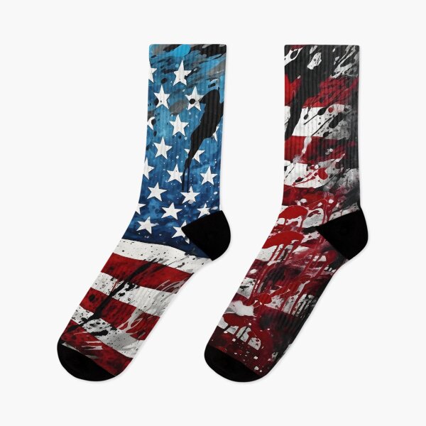 Item preview, Pop Art Patriotic American flag digital print  designed and sold by dcrc.
