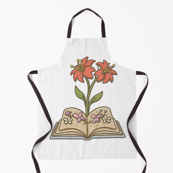 Item preview, flowers growing from book designed and sold by StickerStyleHub.