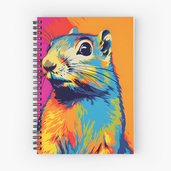 Item preview, Ground Squirrel portraits art. animal colorful. Animal throw pillow.  designed and sold by formform.