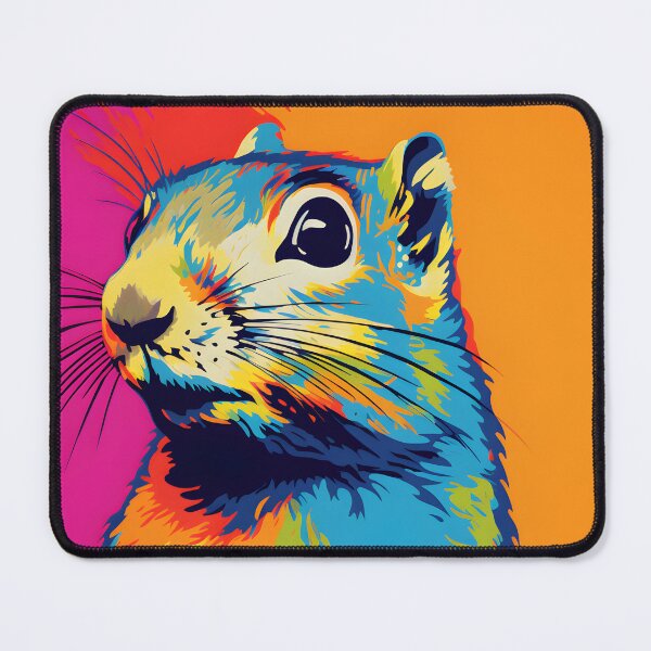Item preview, Ground Squirrel portraits art. animal colorful. Animal throw pillow.  designed and sold by formform.