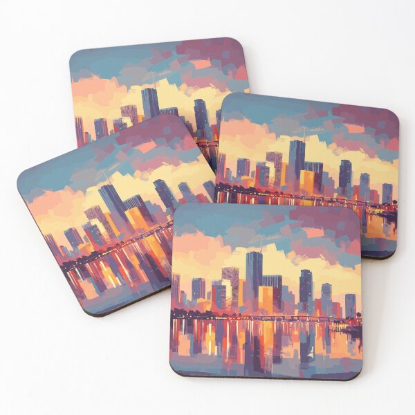 Item preview, Miami Florida Impressionism Painting designed and sold by TomFrontierArt.