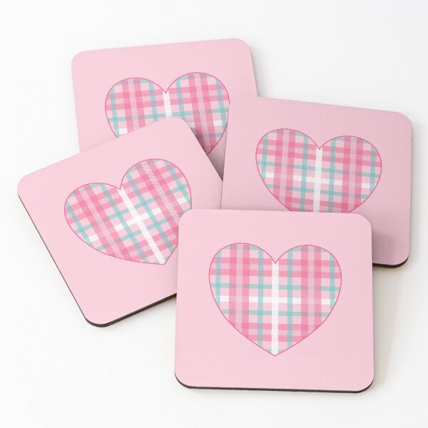 Item preview, Pink Plaid Heart designed and sold by beccaveedesigns.