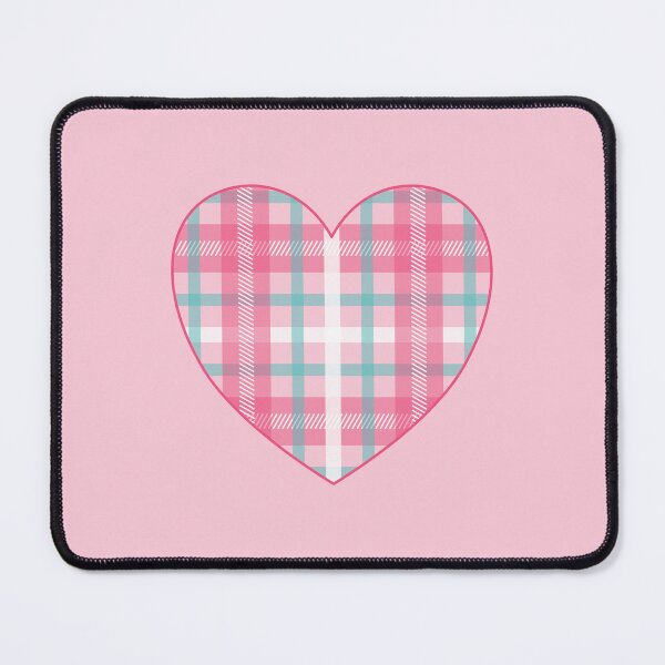 Item preview, Pink Plaid Heart designed and sold by beccaveedesigns.