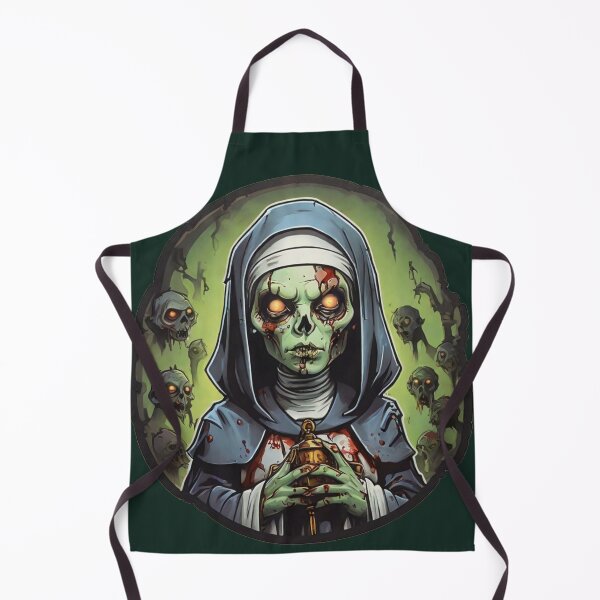 Item preview, Cartoon Zombie Nun designed and sold by ArtCraftLab.