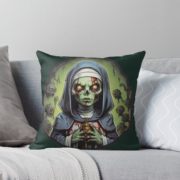 Item preview, Cartoon Zombie Nun designed and sold by ArtCraftLab.