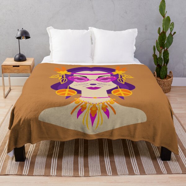Item preview, MOODY CAT - The Hippie designed and sold by XriArt by Christina Betke.