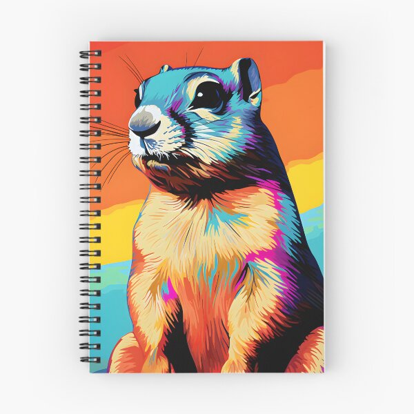 Item preview, Ground Squirrel portraits art. animal colorful. Animal throw pillow.  designed and sold by formform.