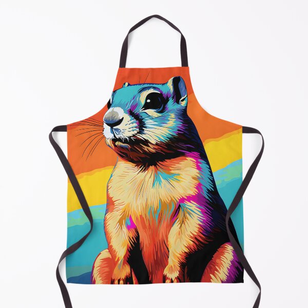 Item preview, Ground Squirrel portraits art. animal colorful. Animal throw pillow. designed and sold by formform.