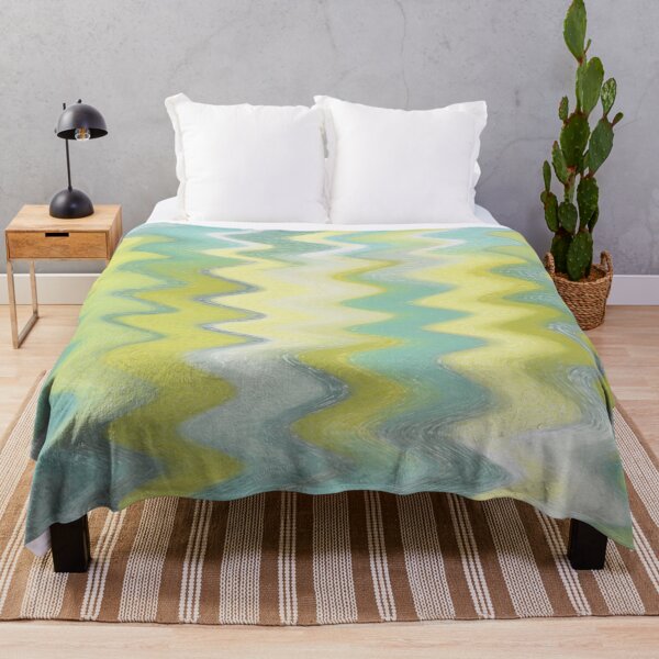 Item preview, Sunny Grove -Wavy, abstract geometric pattern designed and sold by MayGreenAbgrall.