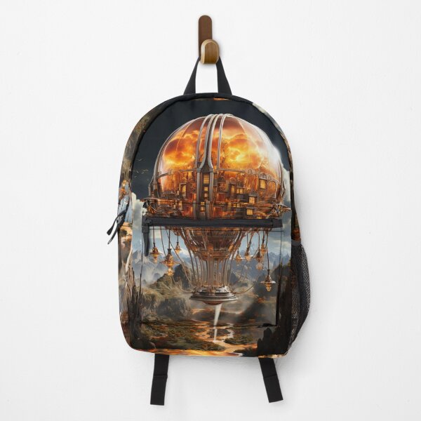 Item preview, Big air balloon with a basket at the bottom, blown up city instead of balloon designed and sold by oilidesing.
