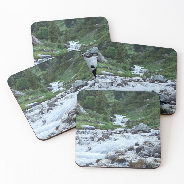 Item preview, Flowing Mountain River on Mountainside designed and sold by RelaxingEscapes.