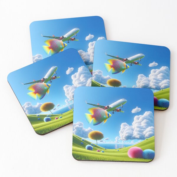 Item preview, Frutiger Aero Fish and Plane designed and sold by gustavotiano.